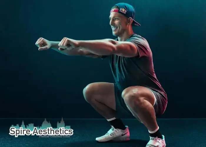 Image of man build leg muscle South Side through exercise