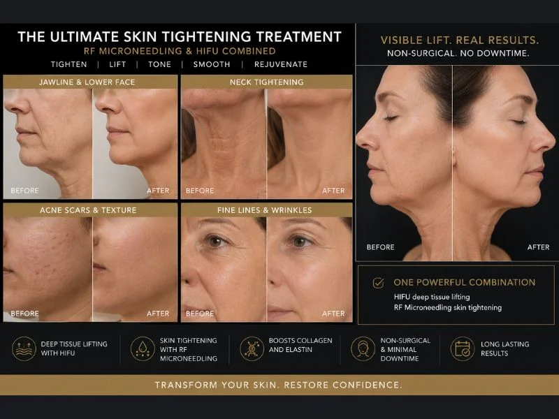 Results of combined treatment for the ultimate skin tightening treatment South Side