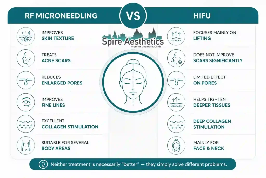 RF Microneedling vs HIFU: Which Treatment Gives Better Results South Side?